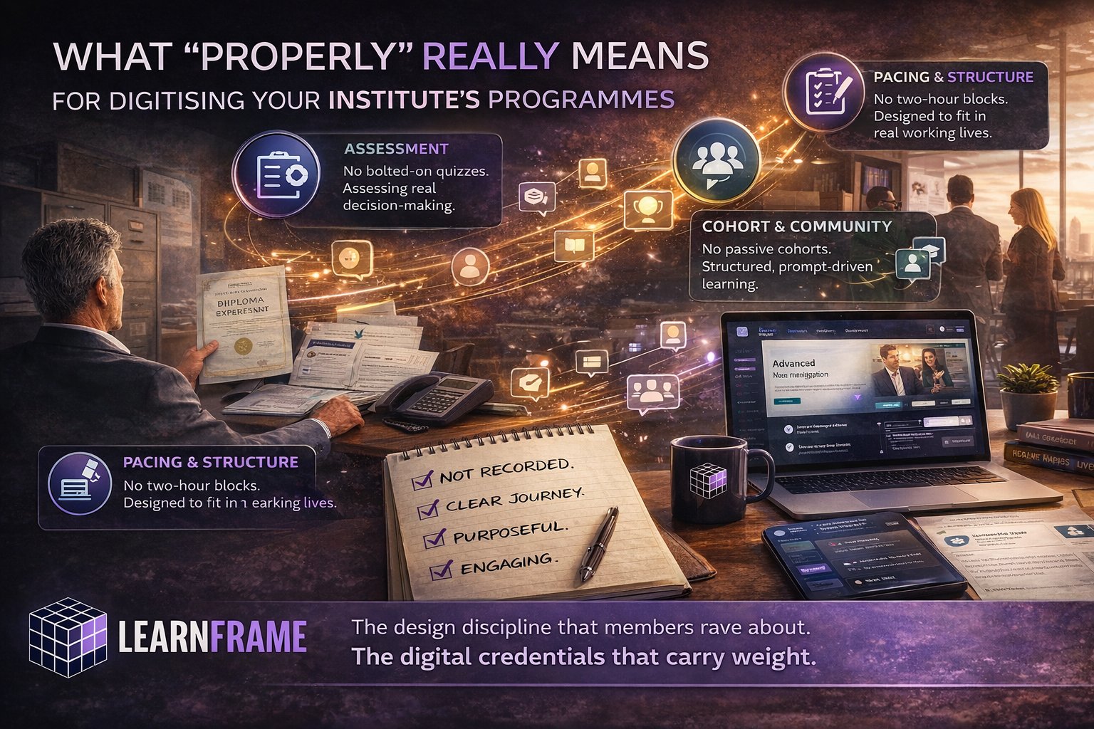 Doing it properly — digitising professional programmes